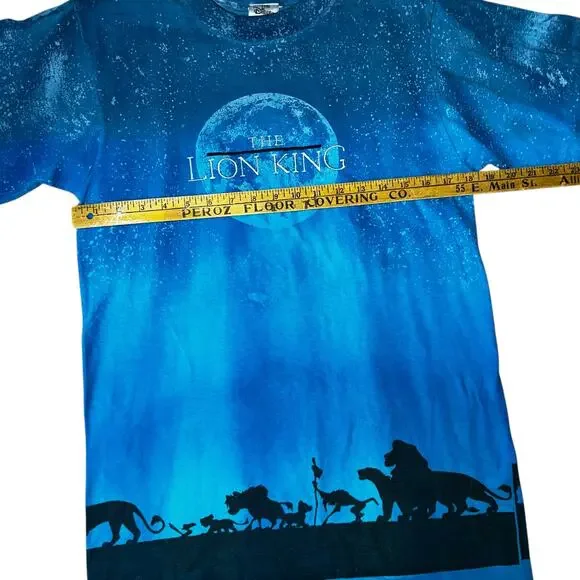 Vintage Disney's Lion King single stitch embroidered double sided t-shirt - Picture 2 of 8